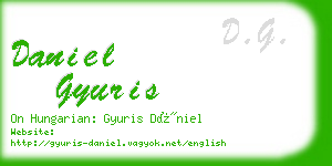 daniel gyuris business card